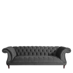 New Wohnen Samtvelours Wohnzimmercouch im Barockstil - Sicilianu
