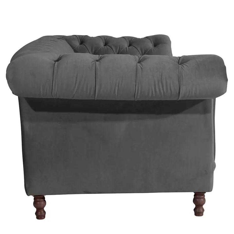 New Wohnen Samtvelours Wohnzimmercouch im Barockstil - Sicilianu