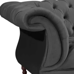 New Wohnen Samtvelours Wohnzimmercouch im Barockstil - Sicilianu