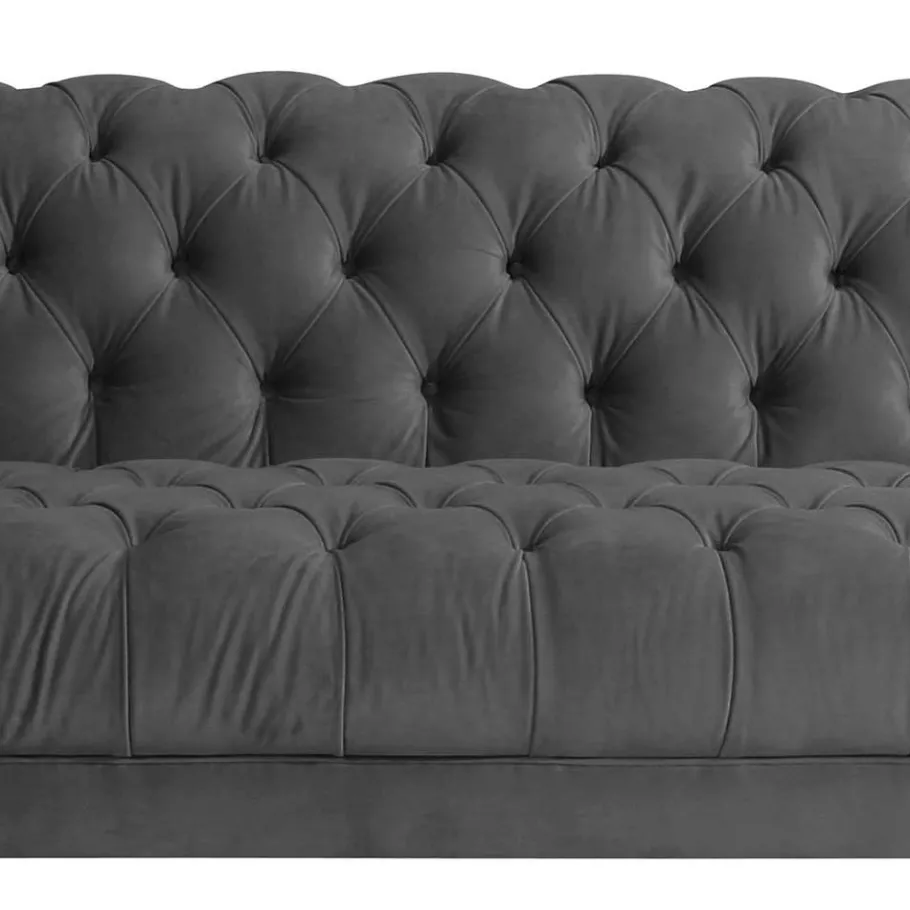 New Wohnen Samtvelours Wohnzimmercouch im Barockstil - Sicilianu