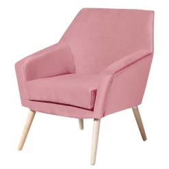 Sale Wohnen Samtvelours Wohnzimmersessel in Rosa - Clona