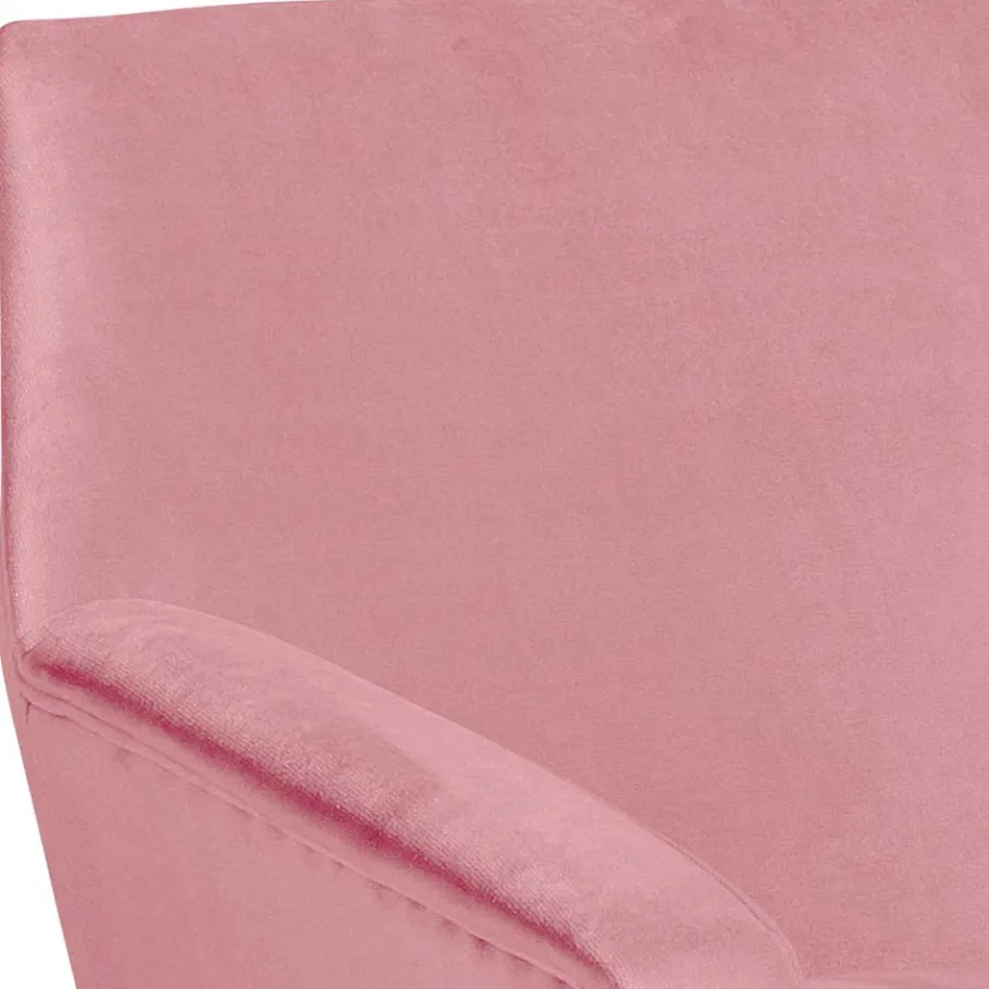 Sale Wohnen Samtvelours Wohnzimmersessel in Rosa - Clona