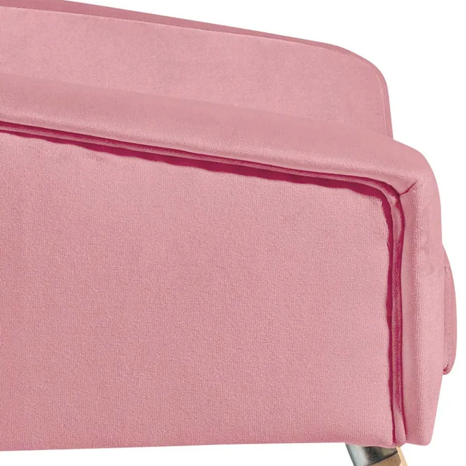 Sale Wohnen Samtvelours Wohnzimmersessel in Rosa - Clona
