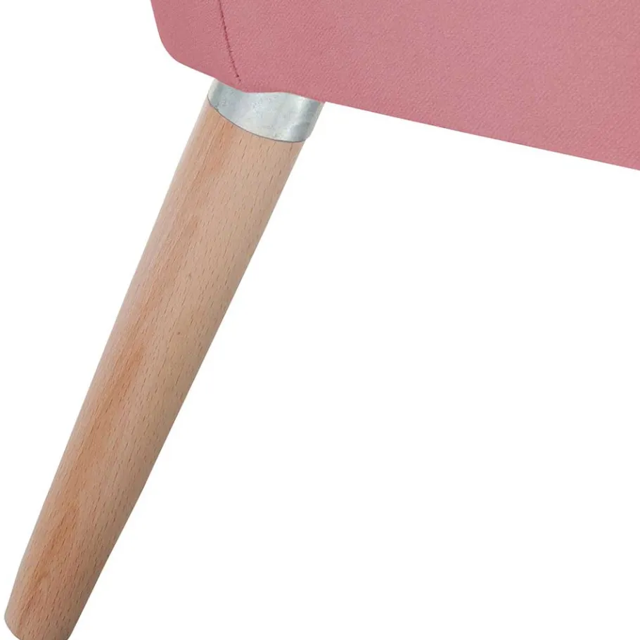 Sale Wohnen Samtvelours Wohnzimmersessel in Rosa - Clona