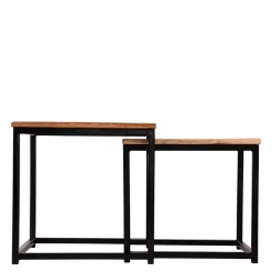 Clearance Wohnen 2-Satz Beistelltisch Industrial Style - LittleBill (zweiteilig)