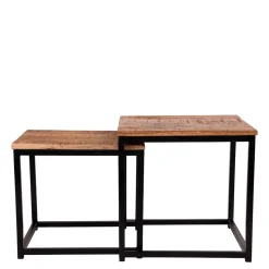 Clearance Wohnen 2-Satz Beistelltisch Industrial Style - LittleBill (zweiteilig)