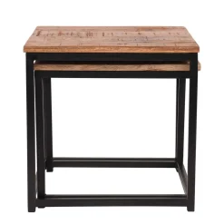 Clearance Wohnen 2-Satz Beistelltisch Industrial Style - LittleBill (zweiteilig)