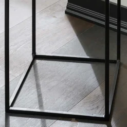 Outlet Wohnen 2-Satz-Tisch in Bronze Gold & Schwarz - Fagnetta (zweiteilig)