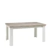 Clearance Wohnen Scandi Chic Esstisch in Weiß & Pinie Shabby Nedita 160x90 cm