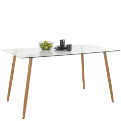 Sale Wohnen Scandi Chic Esszimmer Glastisch 140x80 cm - Rusaly