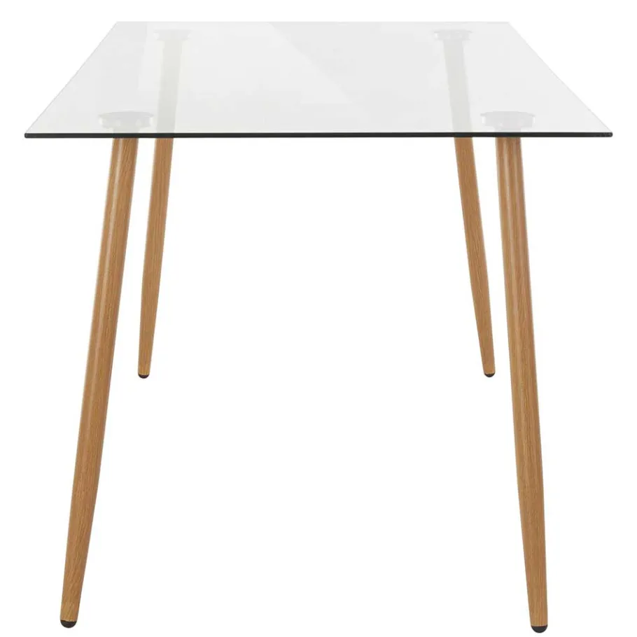 Sale Wohnen Scandi Chic Esszimmer Glastisch 140x80 cm - Rusaly