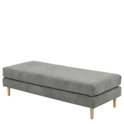 Hot Wohnen Scandi Chic Hocker in Anthrazit Cord - Lidio