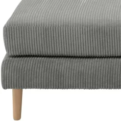 Hot Wohnen Scandi Chic Hocker in Anthrazit Cord - Lidio