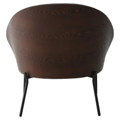 Clearance Wohnen Scandi Chic Loungesessel in Hellgrau und Dunkelbraun - Cleverline