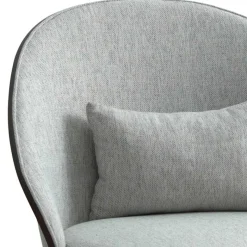 Clearance Wohnen Scandi Chic Loungesessel in Hellgrau und Dunkelbraun - Cleverline
