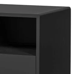 Online Wohnen Scandi Chic Nachtkommode in Schwarz - Lemerzi