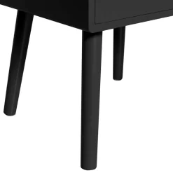 Online Wohnen Scandi Chic Nachtkommode in Schwarz - Lemerzi