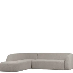 Hot Wohnen Scandi Chic Polsterecke in Offwhite Chenille - Utperio