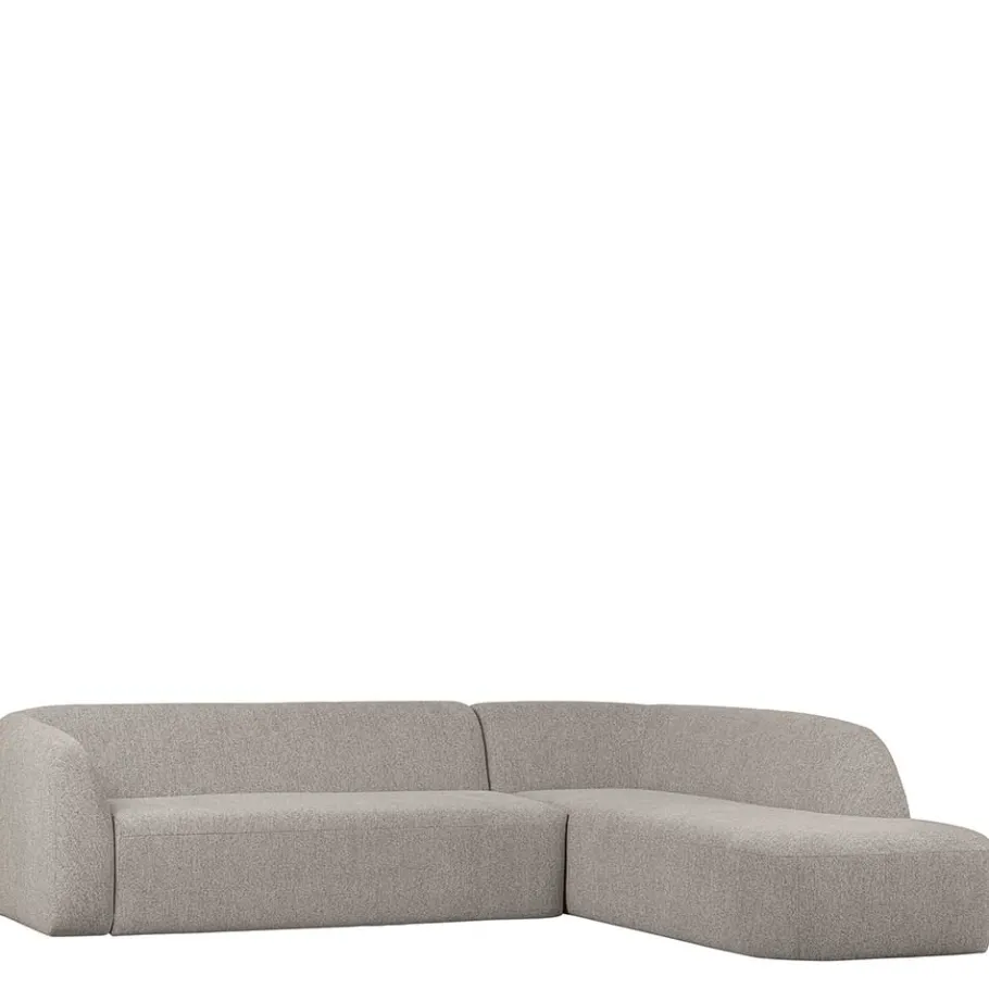 Hot Wohnen Scandi Chic Polsterecke in Offwhite Chenille - Utperio