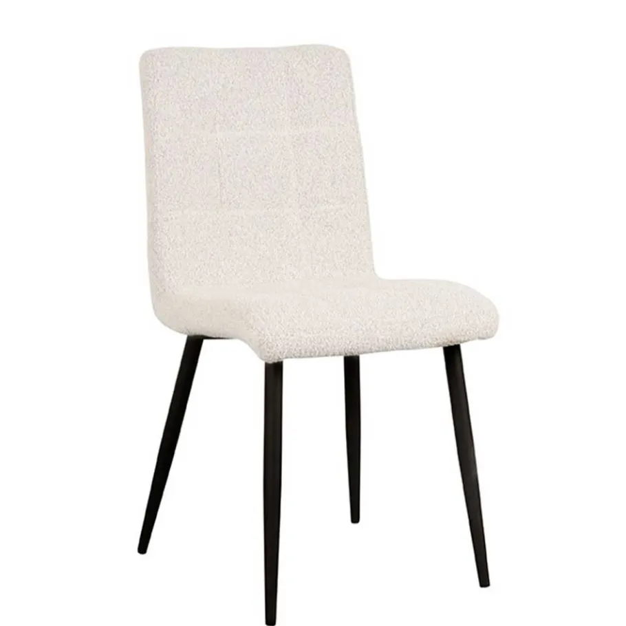 Hot Wohnen Scandi Chic Polsterstuhl in Champagner Boucle - Acapelca