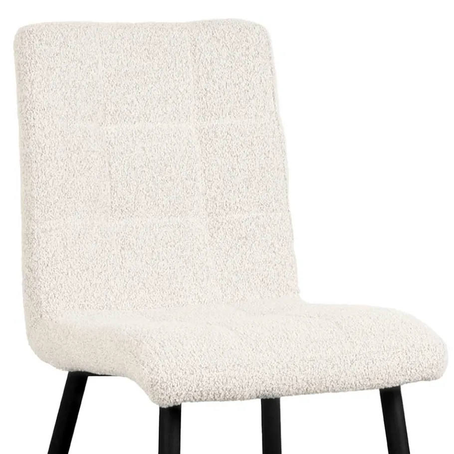 Hot Wohnen Scandi Chic Polsterstuhl in Champagner Boucle - Acapelca