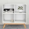 Wohnen Scandi Chic Regal in Weiß mit Eiche - Kolreva