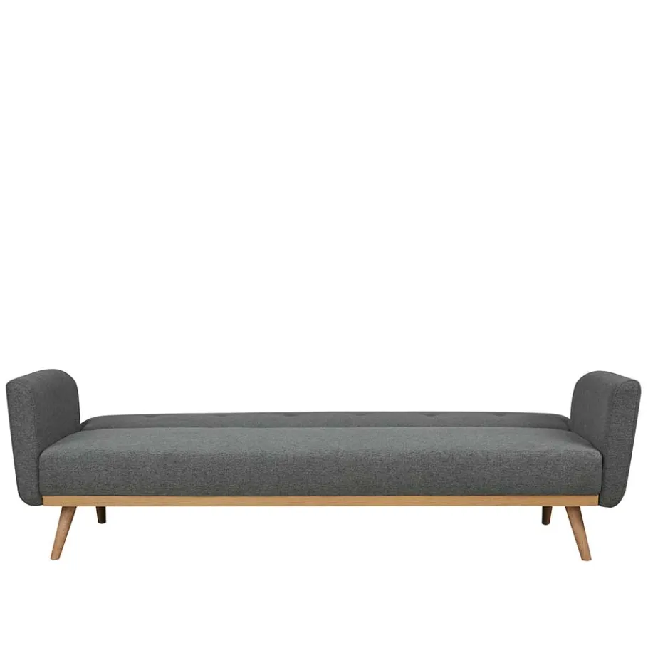 Clearance Wohnen Scandi Chic Schlafcouch in Dunkelgrau & Natur - Giorgio
