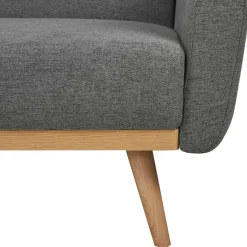 Clearance Wohnen Scandi Chic Schlafcouch in Dunkelgrau & Natur - Giorgio