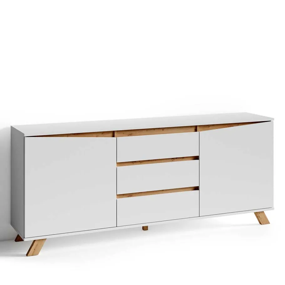Clearance Wohnen Scandi Chic Sideboard in Weiß - Cady