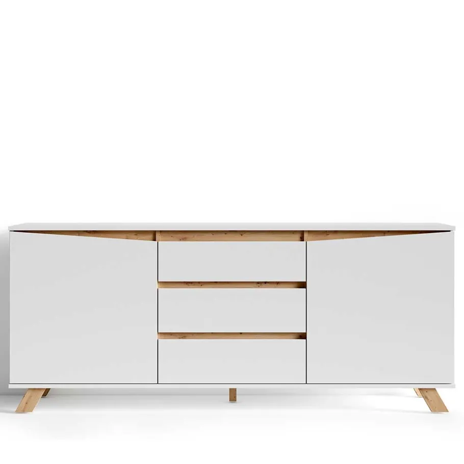 Clearance Wohnen Scandi Chic Sideboard in Weiß - Cady