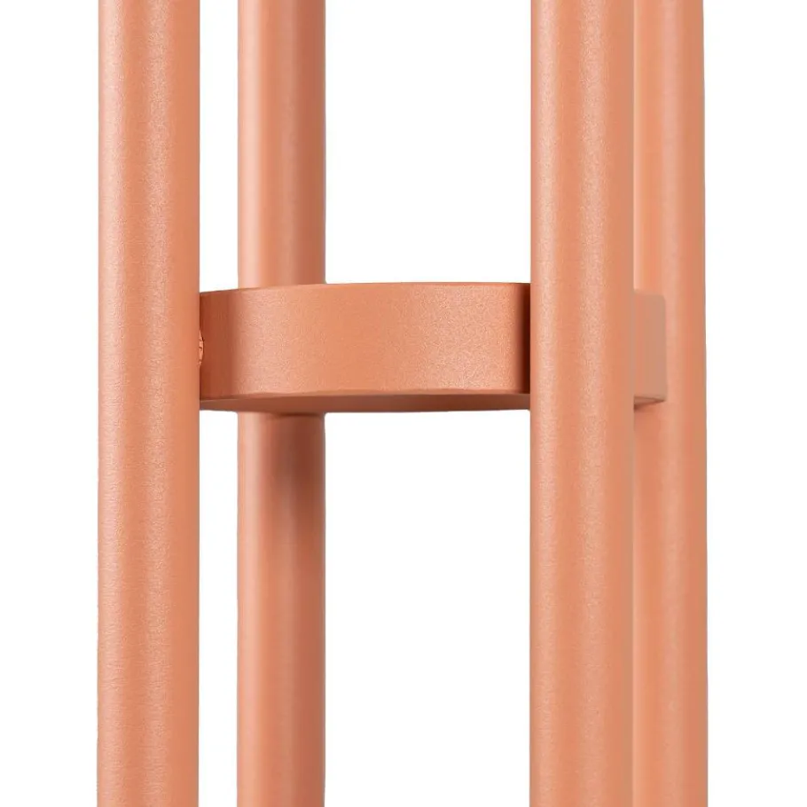 Outlet Wohnen Scandi Chic Standgarderobe in Terracotta - Liz