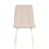 Clearance Wohnen Scandi Chic Stuhl in Beigegrau und Weiß - Shivan