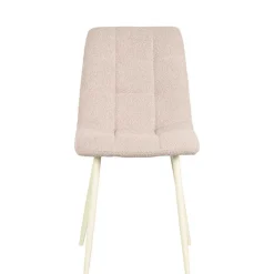 Clearance Wohnen Scandi Chic Stuhl in Beigegrau und Weiß - Shivan