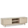Hot Wohnen Scandi Chic TV Lowboard in Eiche Weiß - Rosanna
