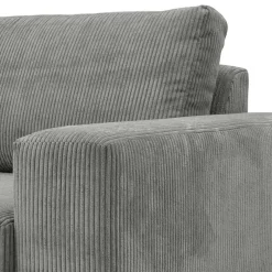 Clearance Wohnen Scandi Ecksofa in Anthrazit mit Buche - Lidio