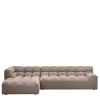 New Wohnen Scandi Ecksofa in Hellbraun meliert - Niklai