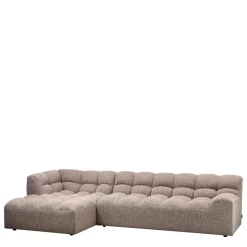 New Wohnen Scandi Ecksofa in Hellbraun meliert - Niklai