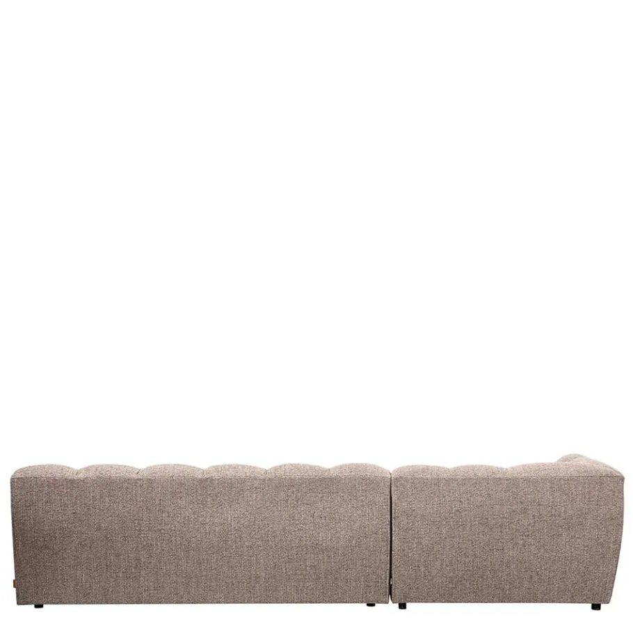 New Wohnen Scandi Ecksofa in Hellbraun meliert - Niklai