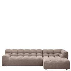 New Wohnen Scandi Ecksofa in Hellbraun meliert - Niklai