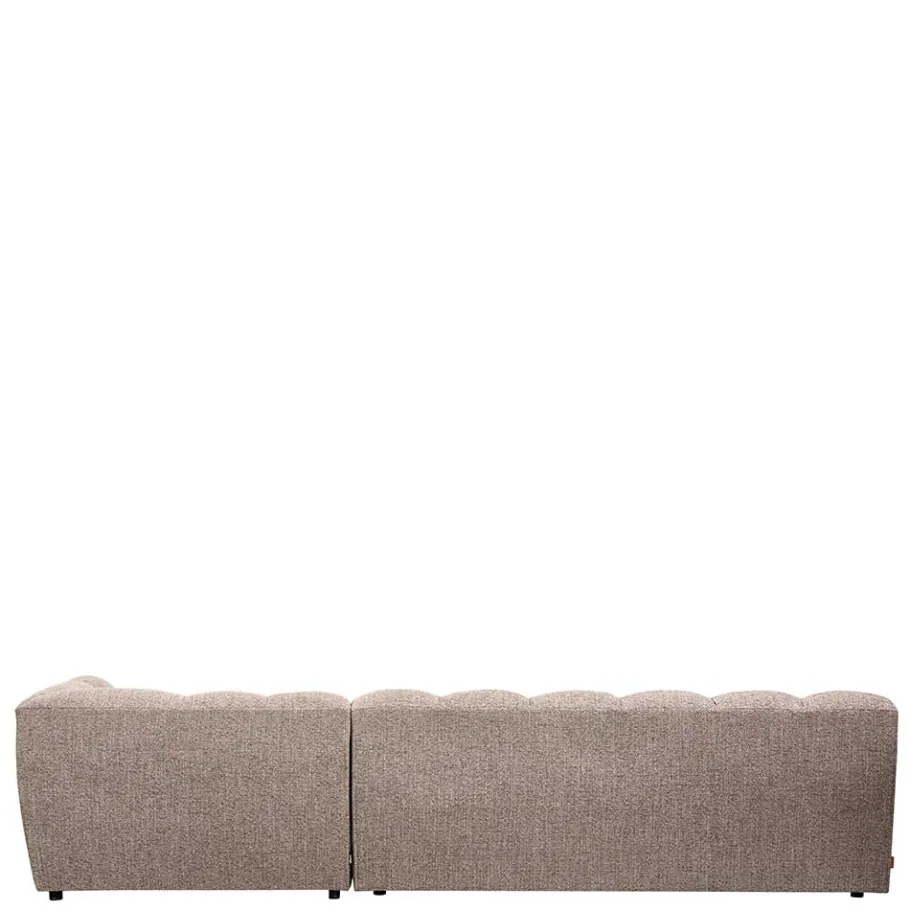 New Wohnen Scandi Ecksofa in Hellbraun meliert - Niklai