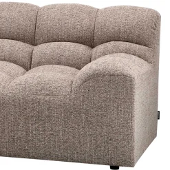 New Wohnen Scandi Ecksofa in Hellbraun meliert - Niklai
