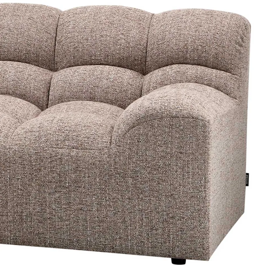 New Wohnen Scandi Ecksofa in Hellbraun meliert - Niklai