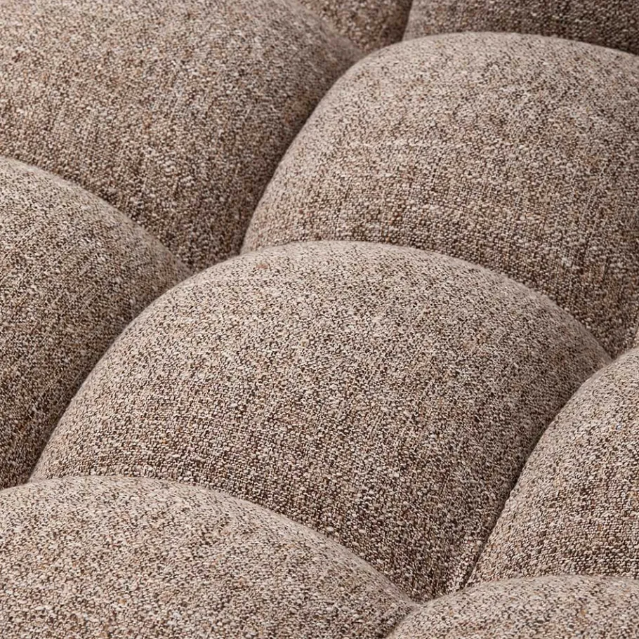 New Wohnen Scandi Ecksofa in Hellbraun meliert - Niklai