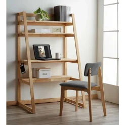 Hot Wohnen Scandi Schreibtisch im Regal mit Stuhl - Baly (zweiteilig)
