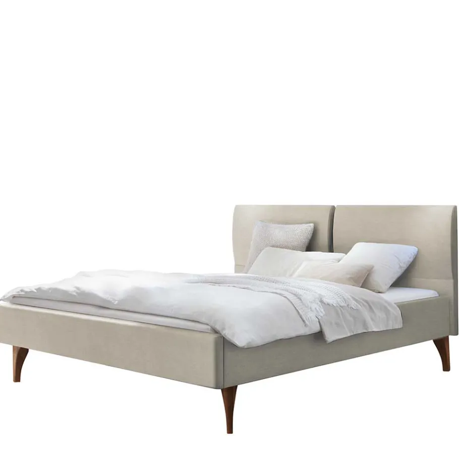 Best Wohnen Scandi Stoffbett in Beige - Randy