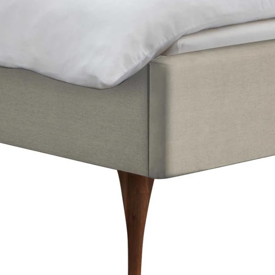 Best Wohnen Scandi Stoffbett in Beige - Randy