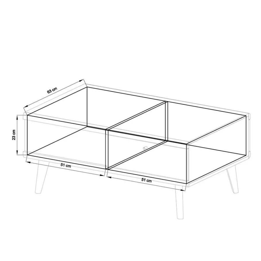 Discount Wohnen Scandi Wohnzimmer Einrichtung Set - Cablos I (sechsteilig)