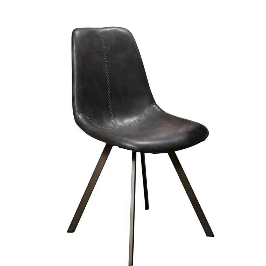 Wohnen Schalensitz Stühle in Schwarz - Carlotte (4er Set)