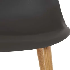 Hot Wohnen Schalenstühle aus Kunststoff Grau - Jesuisa (Set)
