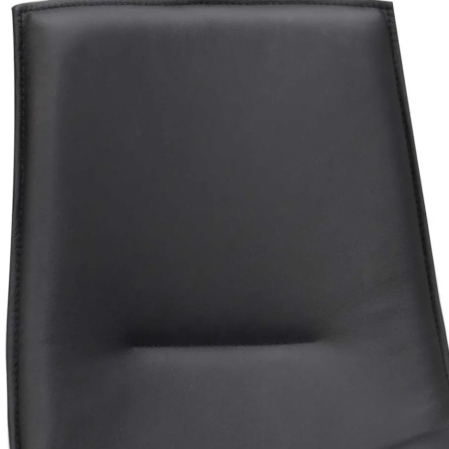 Best Wohnen Schalenstuhl in Schwarz - echtes Leder - Freedoms (2er Set)